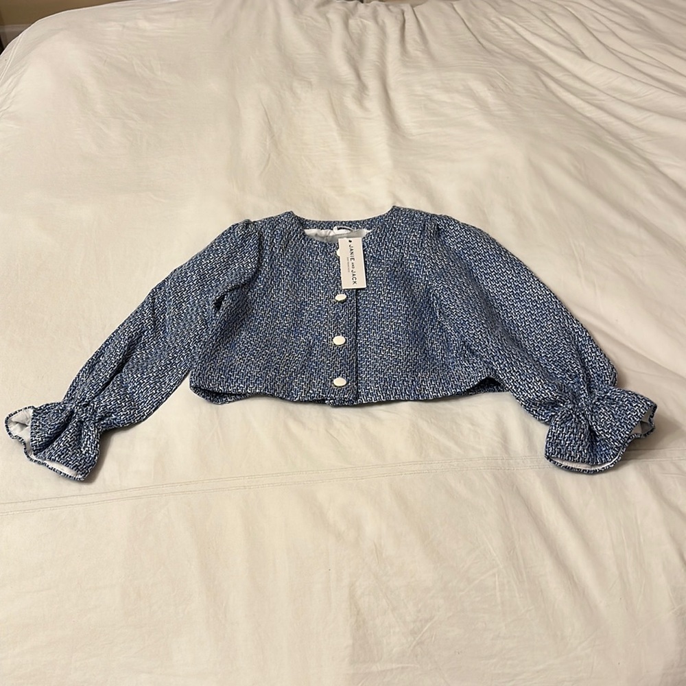 Janie and Jack girls NWT tweed jacket size 5
